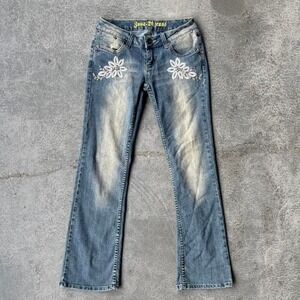 Y2K Zana Di Jeans Embroidered Flare Jeans